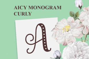 Aicy Monogram Curly: A Bold Display Font for Branding