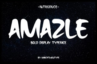 Amazle: A Bold Handwritten Display Font for Marketers