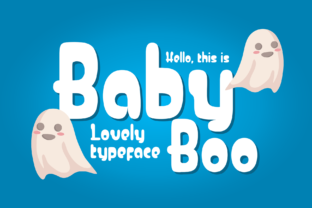 Baby Boo Font: A Whimsical Display Typeface for Halloween Campaigns