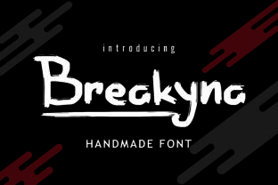Breakyna: A Bold Display Font for Web Headers