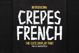 Crepes Font: A Playful Display Typeface for Crafters
