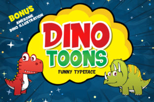 Dinotoons: A Playful Display Font for Editorial Design