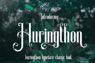 Huringthon: The Elegant Display Font for Crafters