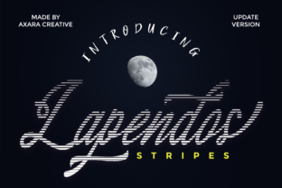 Lapendos Stripes: A Bold Display Font for Modern Editorial Design