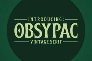 Obsypac: A Bold Display Font for Editorial Design