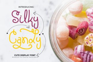 Silky Candy: A Playful Display Font for Brands