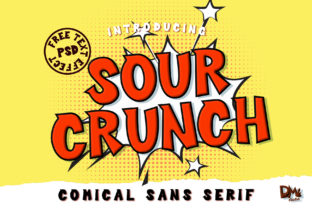 Sour Crunch: A Playful Display Font for Makers