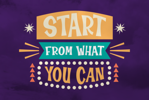 Start from What You Can: A Bold Display Font for Editorial Design