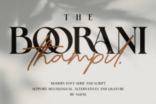 The Boorani Thampil Duo Font for Branding
