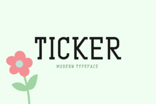 Ticker: A Bold Display Font for Small Business Branding