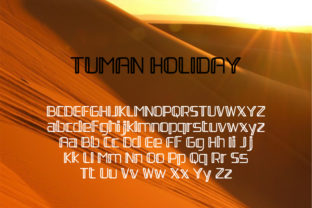 Tuman Holiday: A Bold Display Font for Branding